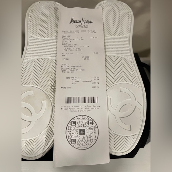 CHANEL White Logo Sneakers - Picture 3 of 6